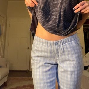 Brandy Melville blue and white striped pants